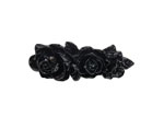 Broche Trio de Roses en Résine. Noir 5.372€ #50639BR0012